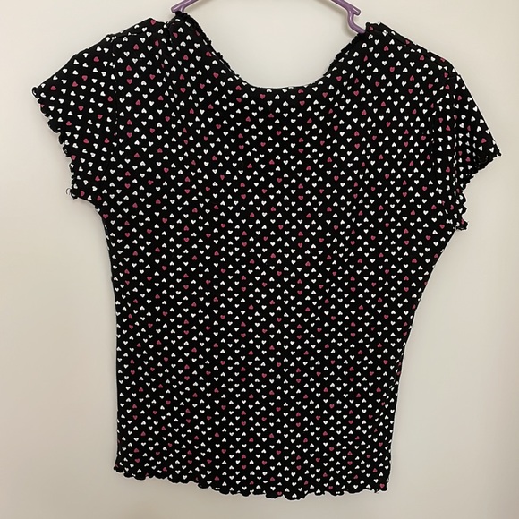 La Vie en Rose Heart Sleep Top Size Large - Picture 2 of 3